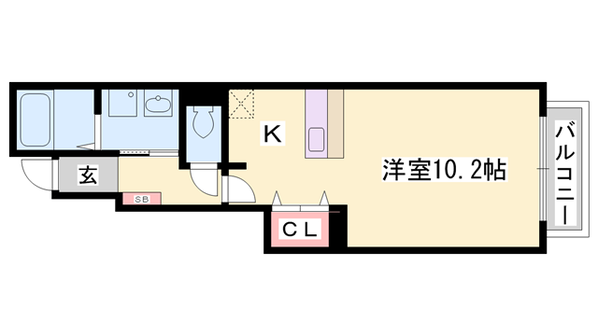 エスポワール中地の物件間取画像